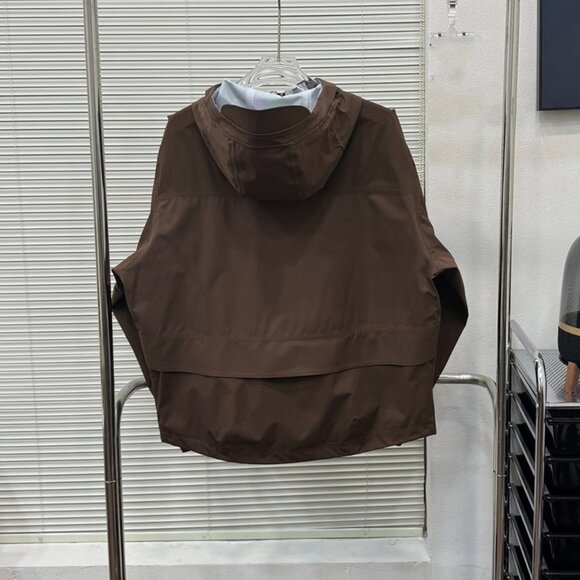 Brown Oblique Zipper Hooded Jacket Kolon Sport - Picture 3 of 6